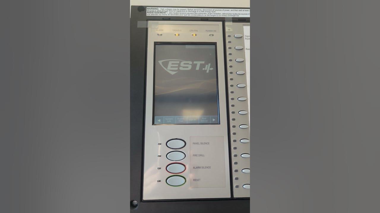 EST4 Fire Alarm Panel Booting #firealarm - YouTube