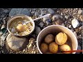 奥多摩流、川原で茹でて食べる新じゃが