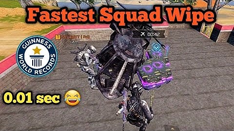 FASTEST SQUAD WIPE ! | CALL OF DUTY MOBILE BATTLE ROYALE