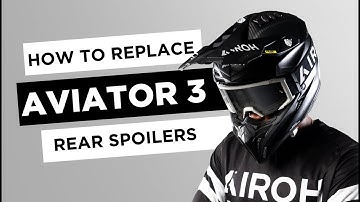 AIROH AVIATOR3 OFF-ROAD HELMET REAR SPOILERS ASSEMBLY AND DISASSEMBLY VIDEO TUTORIAL