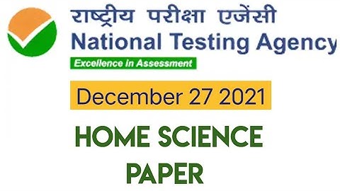 Ugc Net Home Science December 27 2021 Question Paper in hindi #ntanetexam #homescience #questions