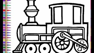 Trains Coloring Pages For Kids - Trains Coloring Pages