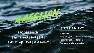 Aeolian Mode Backing Track in A – Modal Improvisation Practice