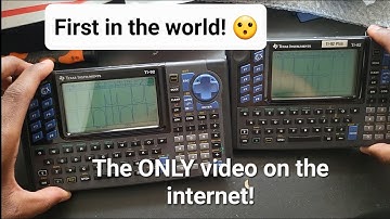 First Ever Video on the Internet of a TI-92 Plus Module!