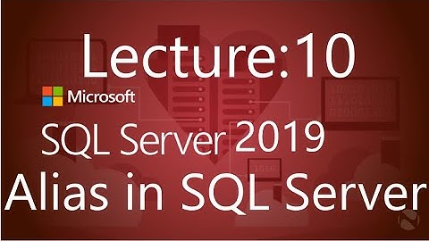Aliases (as) in SQL Server in urdu / hindi