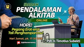 Download Lagu Pdt. Ir. Timotius Subekti - PEGANG ERAT-ERAT TALI PENGHARAPANMU! - 30.01.2026 - IBADAH PA MP3