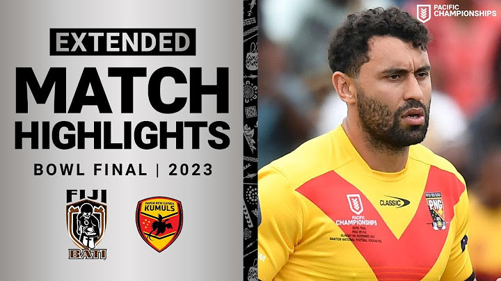 Fiji Bati v Papua New Guinea Kumuls | Extended Highlights | Pacific Championships, Bowl Final | 2023