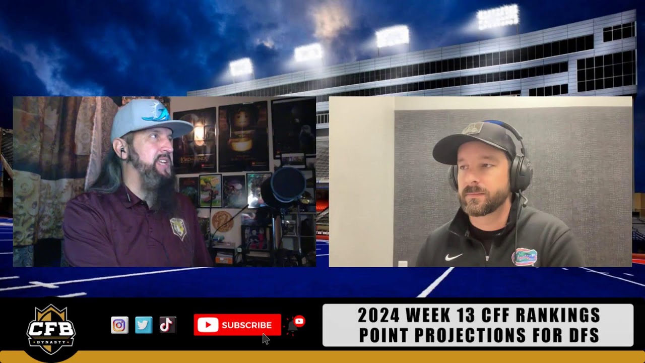 Week 13 CFF Semi-Finals Rankings + Must-Starts, Sleeper Picks & DFS Values | CFBDynasty