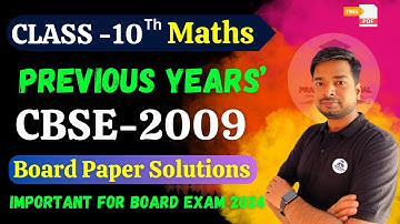 CBSE Class 10 Maths Question Paper Solutions 2009 | CBSE 2009 Class 10 Maths Standard Code no 30/2/2