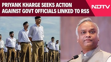 Priyank Kharge Seeks Action Against Govt Officials Linked To RSS