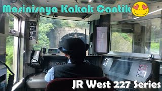 Naik KRL di Jepang Masinisnya Cewek | Cab View JR West 227 Series to Hiroshima | 前面展望JR西日本227宮島口～広島