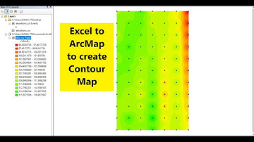 How to import Excel data to ArcMap and create Contour map