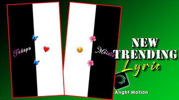 Trending left right 🤩❤emoji text lyrics video editing | in alight motion | emoji text video editing
