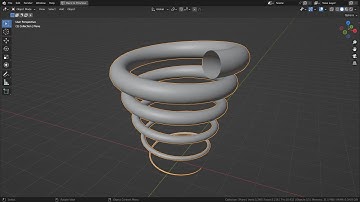 Blender Tutorial - Spiral node in geometry nodes