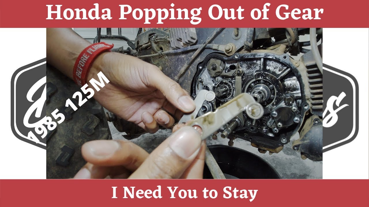 Honda Popping Out of Gear Fix Detent Lever ATC 125M 3 Wheeler Trike LittleRed YouTube