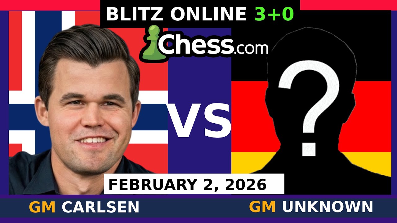 Magnus Carlsen vs Strong Grandmaster | Blitz Chess 3+0 | February 2, 2026