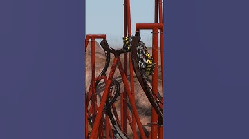 this rollercoaster inversion is so UNIQUE! #shorts #rollercoaster