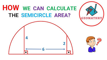 How to Find The Semicircle  Area? | Improve your Geometry Skill