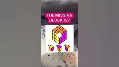 Genius  Answer  the missing block is ?  #challenge  #mathematics  #logic  #Genius  #reels  #short