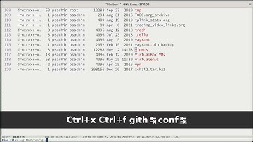 GNU Emacs: Show/hide dot files.