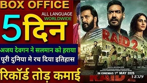 Raid 2 Box office collection, Ajay Devgan, Ritesh Deshmukh, RAID 2 , 5th day collection worldwide