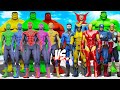 TEAM SPIDER-MAN COLOR &amp; HULK vs TEAM AVENGERS &amp; FANTASTIC FOUR - EPIC SUPERHEROES WAR