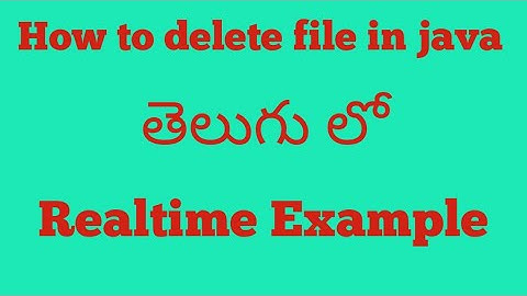 How to delete file from directory in java