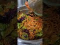 입맛 돋구는 야채와 쫄면  비빕  맛 최고 입니다
