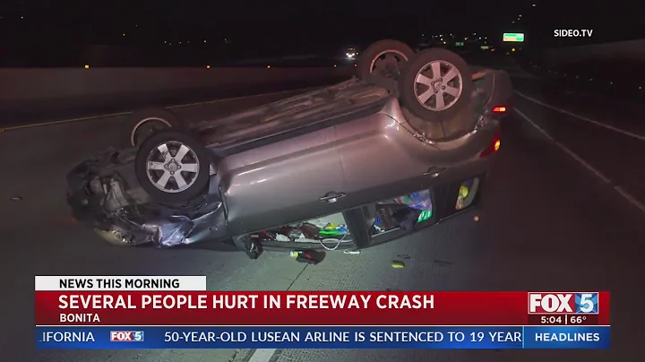 Car Rolls Over In Freeway Crash In Bonita
