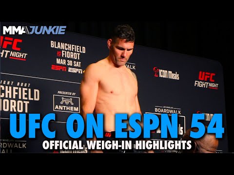 UFC on ESPN 54 Weigh-In Highlights: One Fighter Heavy in Atlantic City