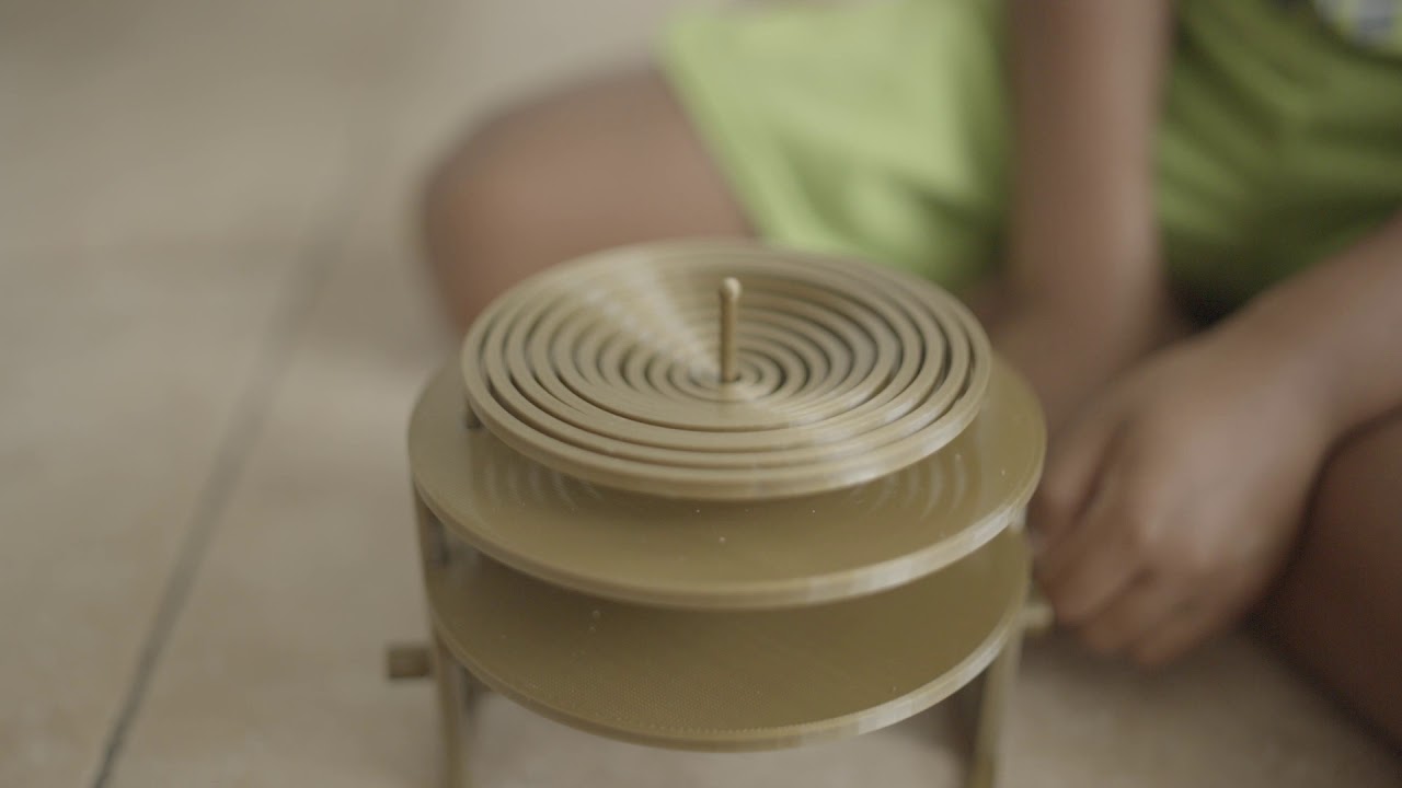 3d printed water drop kintetic sculpture YouTube