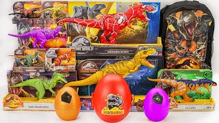 Jurassic World Unboxing Review ASMR | Dinosaur Eggs giant colorful ,Velociraptor ,Spiderman T-rex