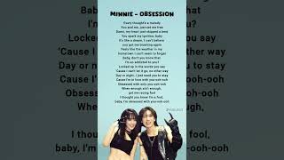 Download Lagu Minnie - Obsession lyrics Ft. TEN of WAY V #minnie #obsession #lyrics #ten #kpop MP3