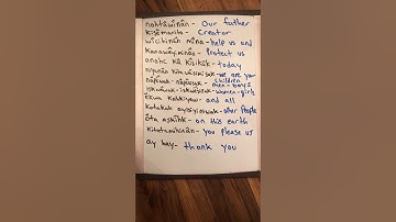 nêhiyaw kâkîsimowin (cree prayer)