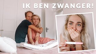 IK BEN ZWANGER! zwangerschapstest + mijn man vertellen!