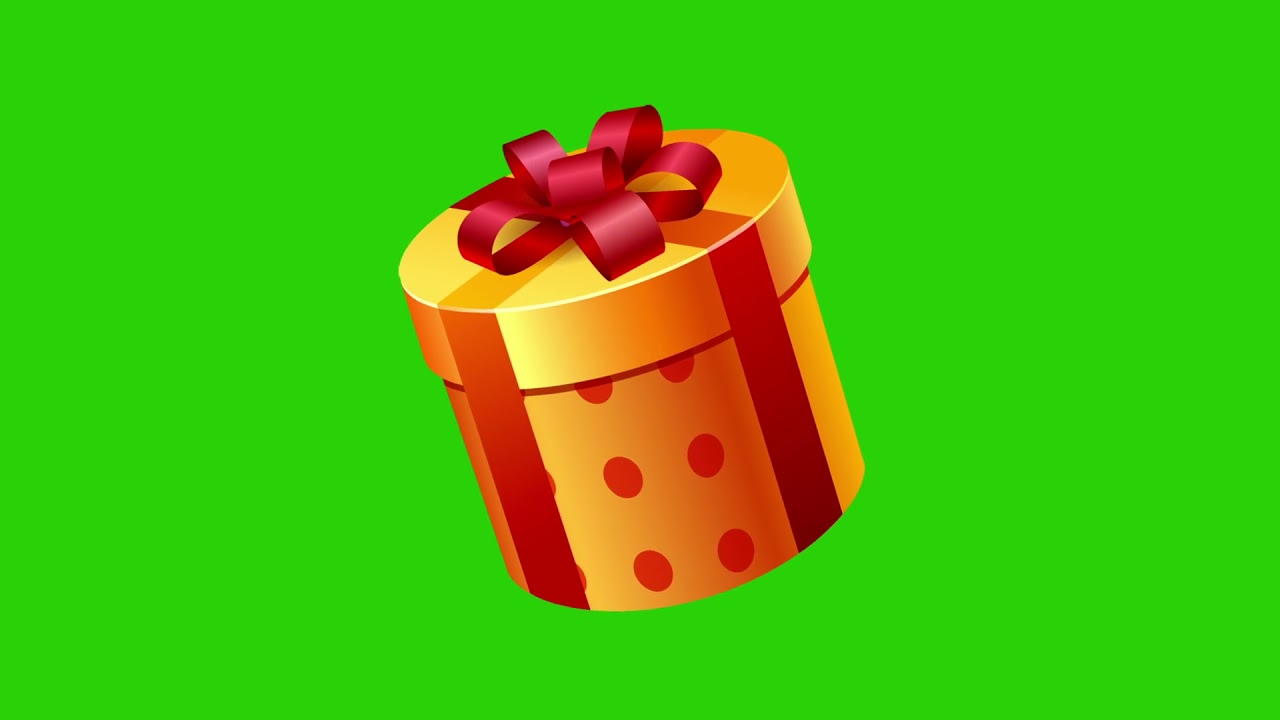 Christmas Gifts Box Green Screen Animation YouTube