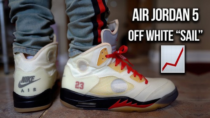 Air Jordan 5 off-white sail cleaning 🧼 tips using @haelynd