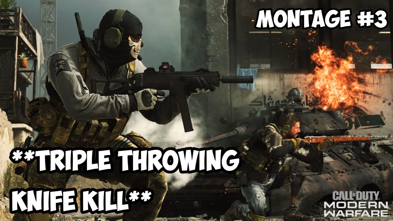 Triple Throwing Knife Kill Warzone Best Moments Montage 3 YouTube