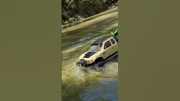 Scx10.2 river crossing! #axial #injora #rc #rccrawler #rcscale #scalerc #scx10ii #rcoffroad