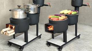 How to make a wood-burning stove / Amazing wood-burning stoves made from old gas cylinders