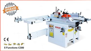 SICAR  C300 5 FUNTIONS IN 1 WOODWORKING COMBINATION MACHINE-A WORKDSHOP IN ONE COMPACT MACHINE