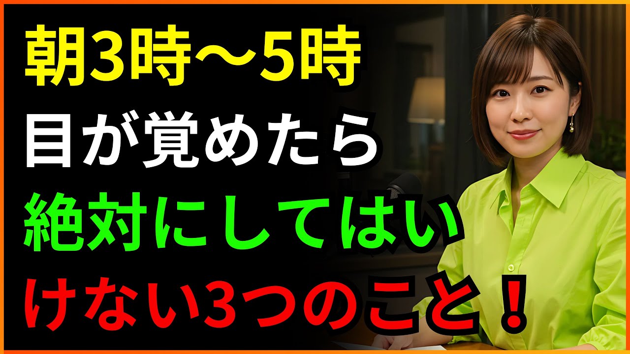 朝5時前に目が覚めても絶対にしてはいけない「3つのこと」| 高齢者の不眠症 | 人生のアドバイス | 60代70代必見 | 朝の知恵オーディオブック