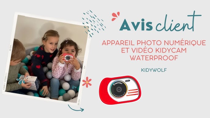 Appareil photo et vidéo étanche cyan Kidycam - Kidywolf - Appareil