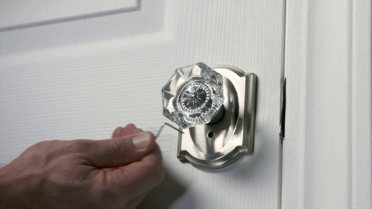 First Secure by Schlage Rigsby Bed / Bath Privacy Door Knob in