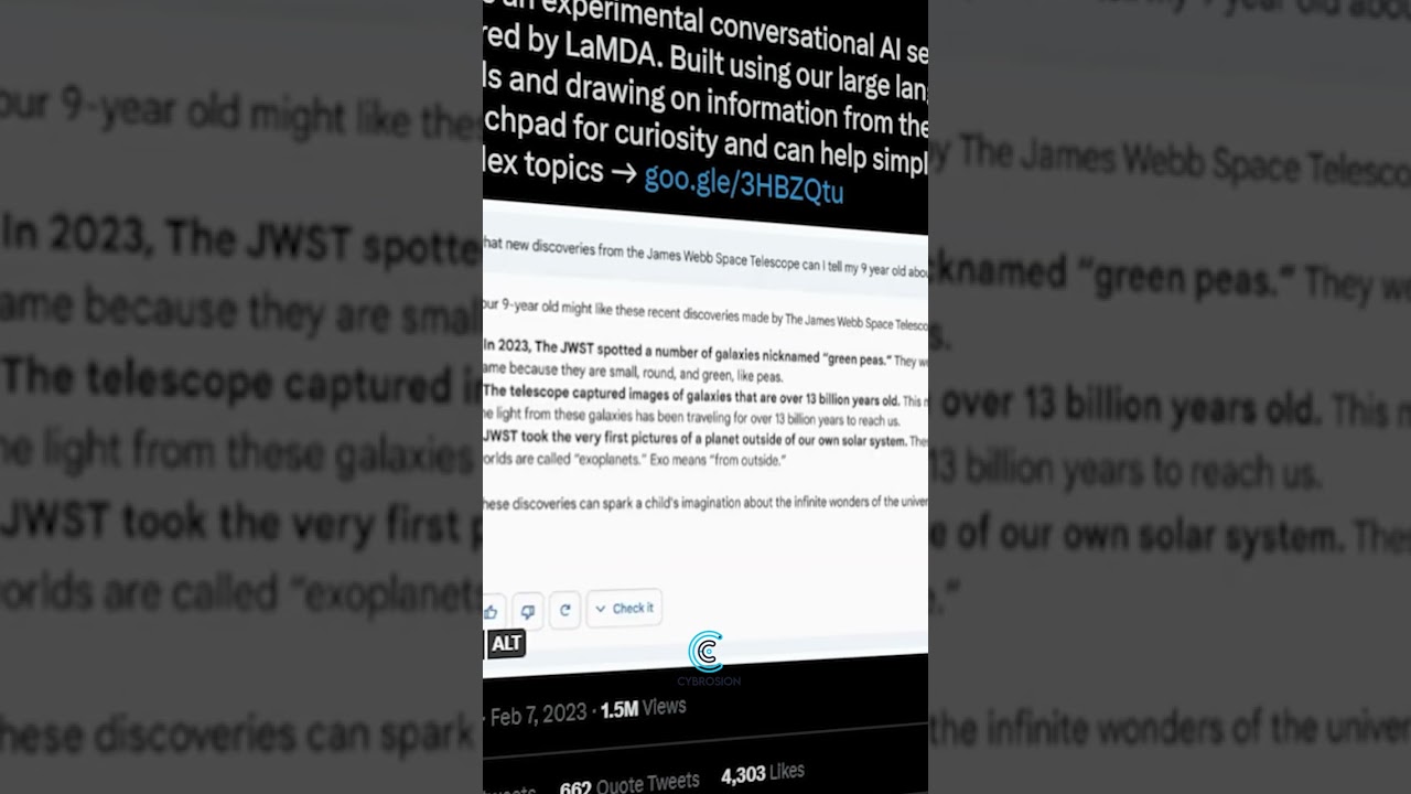 Google AI chatbot Bard sends shares plummeting after it gives wrong answer