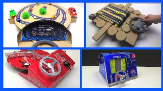 Amazing Car Racing Desktop Game out of cardboard Cardboard Games Compilation