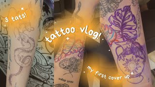 TATTOO VLOG | my first coverup😳
