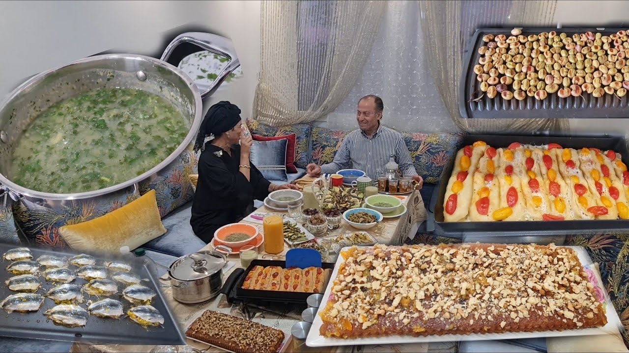 ماءدة إفطار 17رمضان شوربة البقولة#السردين بالذ حشوة#طورطة السحور#بطبوط الطون والجبن#فوكاتشافريدة من