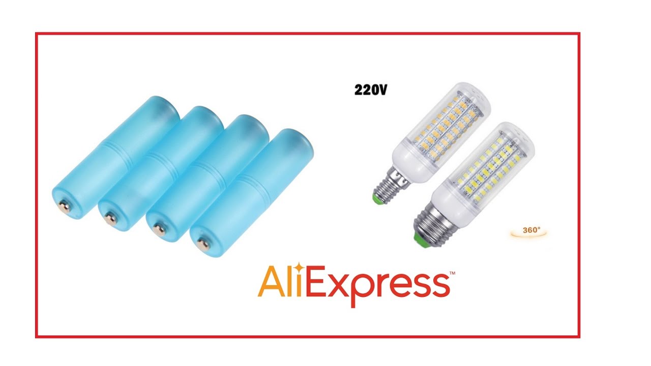 адаптеры для батареек, лампочка АЛИ ЭКСПРЕСС - YouTube
