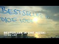 What it takes to create a bestseller in a week! To do list for UltraCrreativity - The Experiment